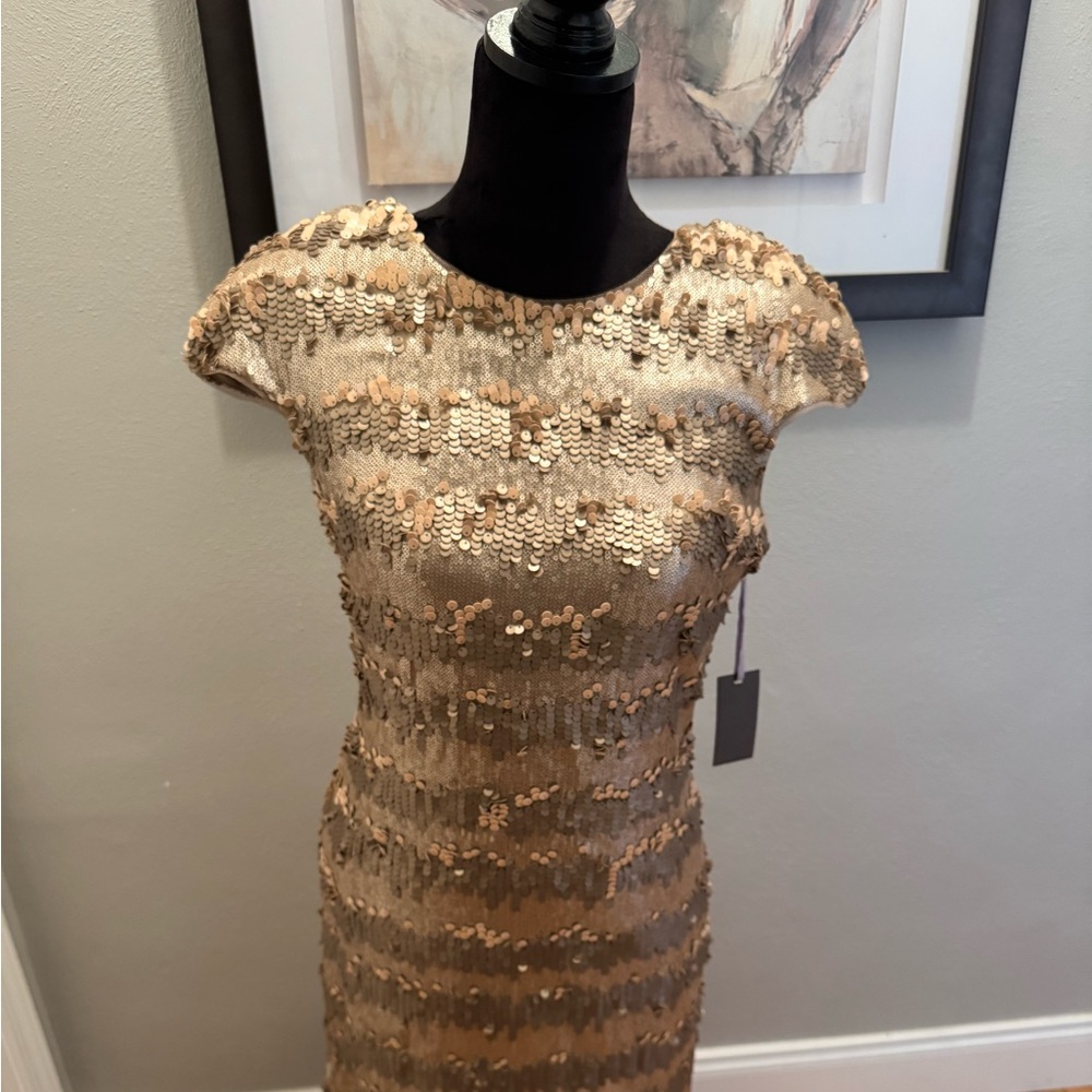 Sequin Cap Sleeve Dress